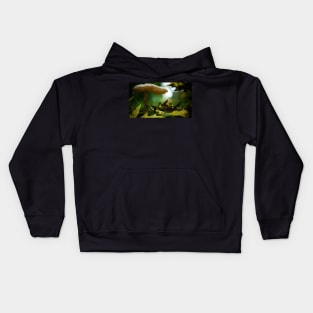 Mushroom in the Maple Leaves Kids Hoodie